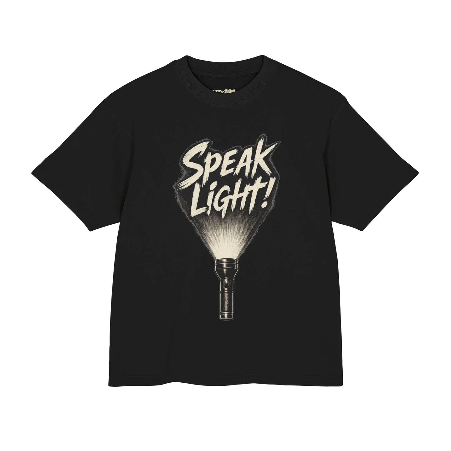 Speak Light Flashlight Graphic Tee | Christian Scripture Matthew 10:27
