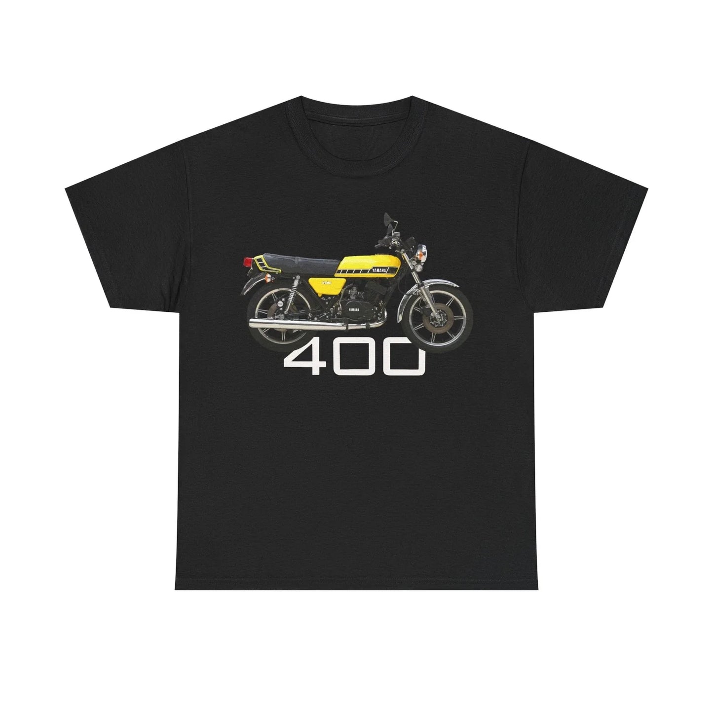Yamaha RD400 Kenny Roberts Colors Classic Motorcycle T Shirt , Printed in USA