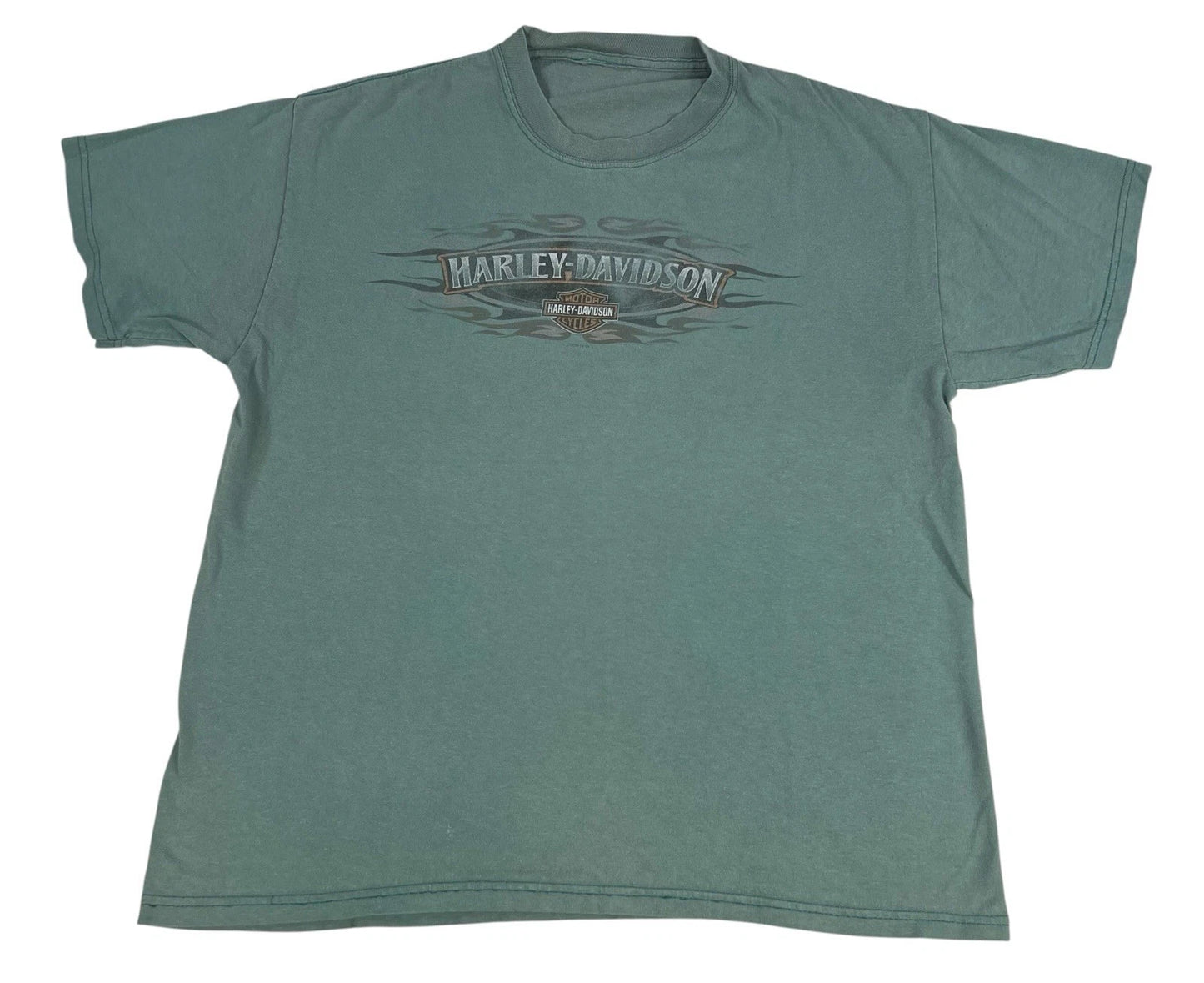 Vintage Y2K Harley Davidson Biker Faded Gray T-Shirt Mens Size Large Germany
