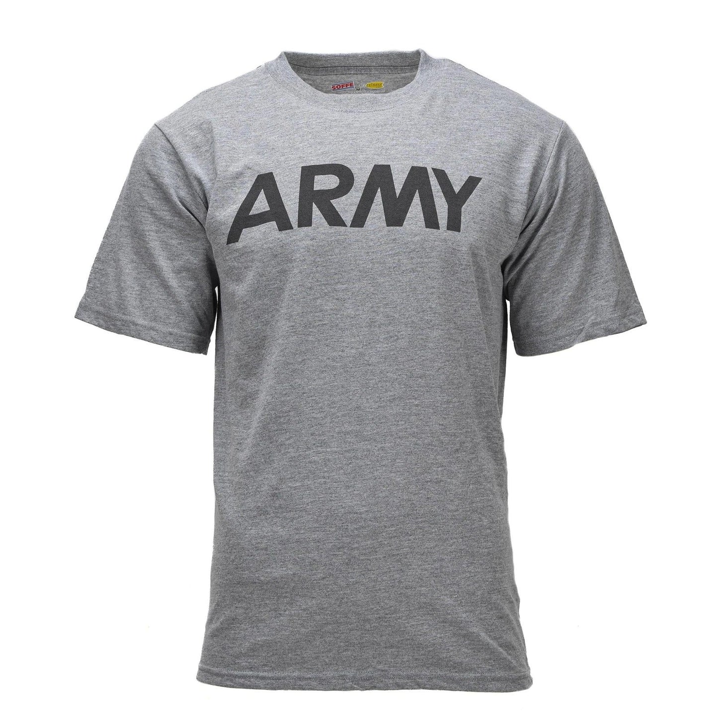 Original U.S. Military Classic GI T-Shirt Short Sleeve Soffe Army Logo Gray