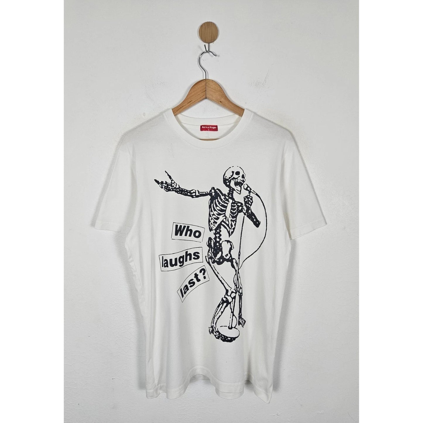 Who laugh Last Barbara Kruger pop art shirt