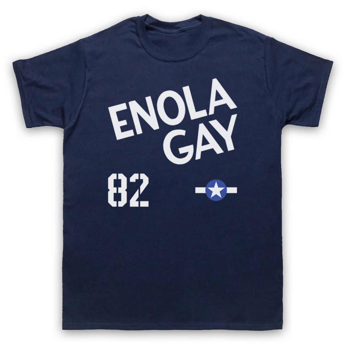 ENOLA GAY B-29 BOMBER AIRCRAFT OMD 80s POP UNOFFICIAL MENS & WOMENS T-SHIRT