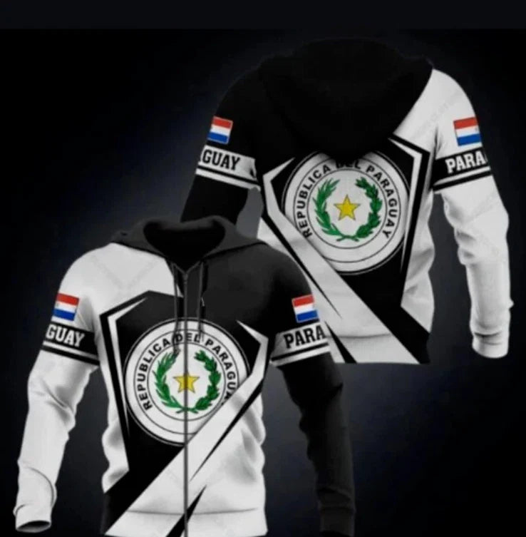 Paraguayan Hoodie with Zipper - Size XL
