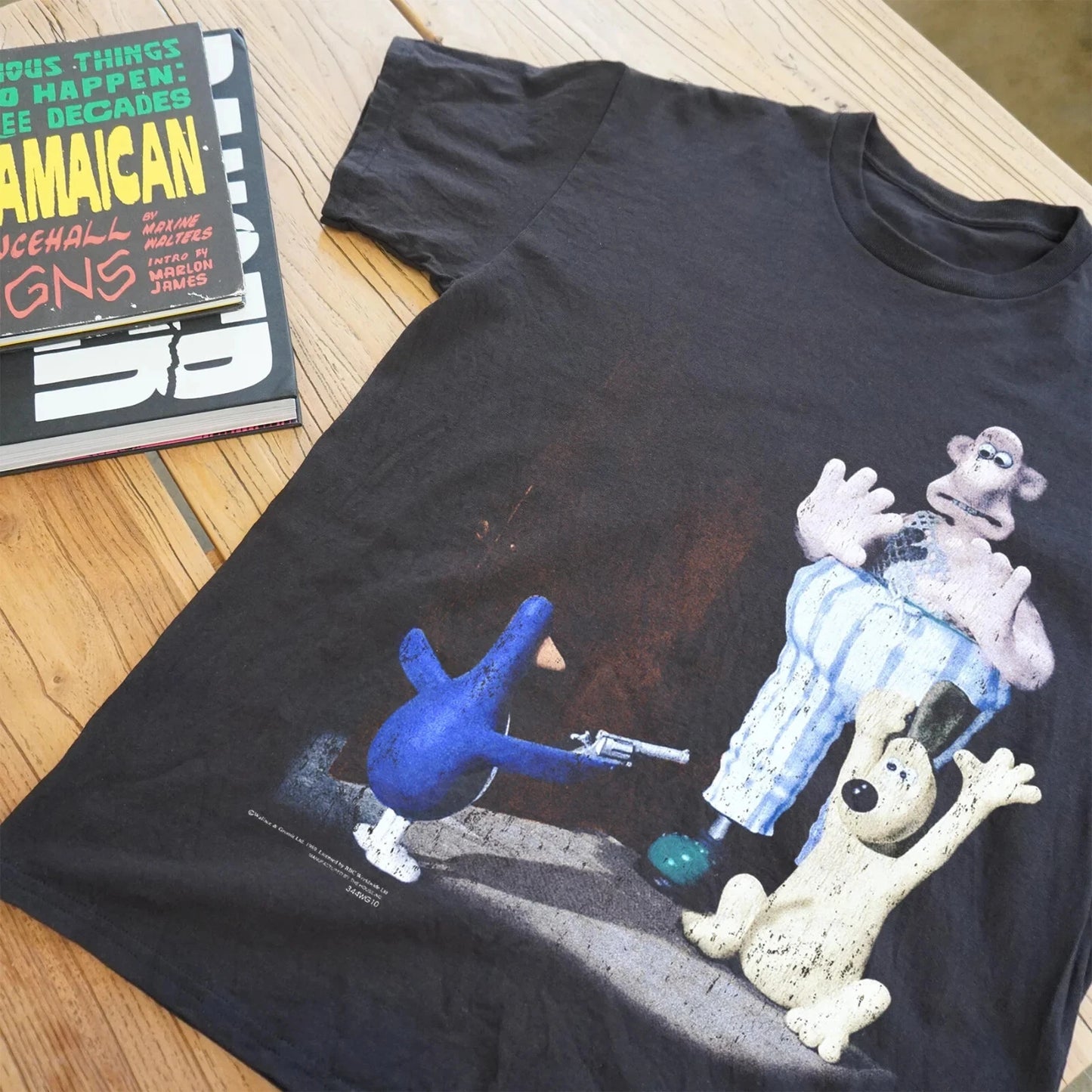 Shooting Bird Wallace And Gromit Funny Cartoon Shirt Black Unisex S-5XL