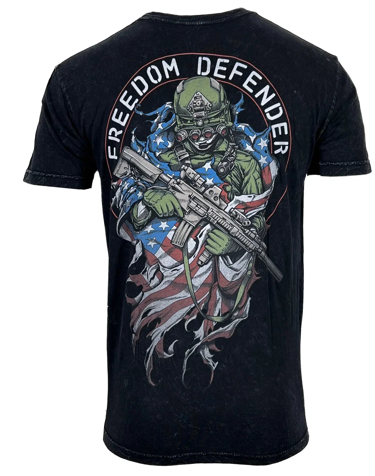 Affliction Men's T-shirt SOLDIERS FLAG Skull Biker S-3XL NWT