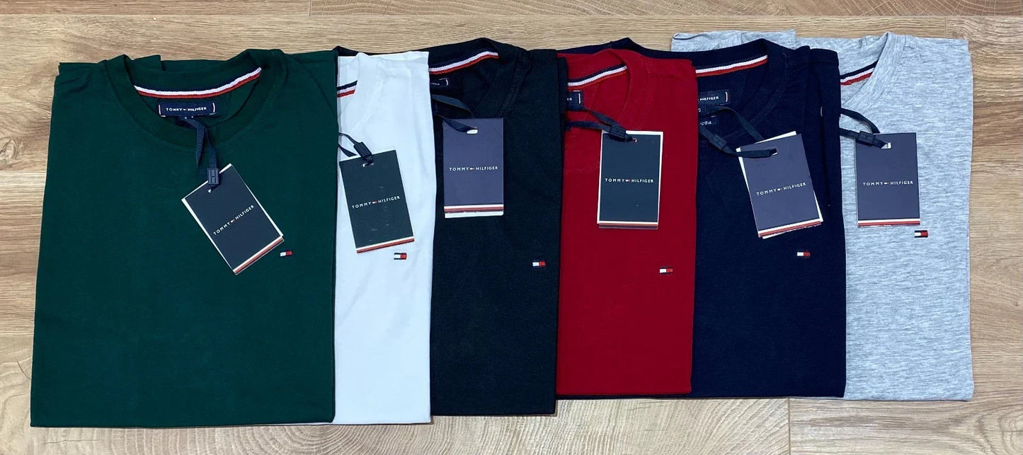 Mens Tommy Hilfiger Short Sleeve Crew Neck T Shirt EST. 1985