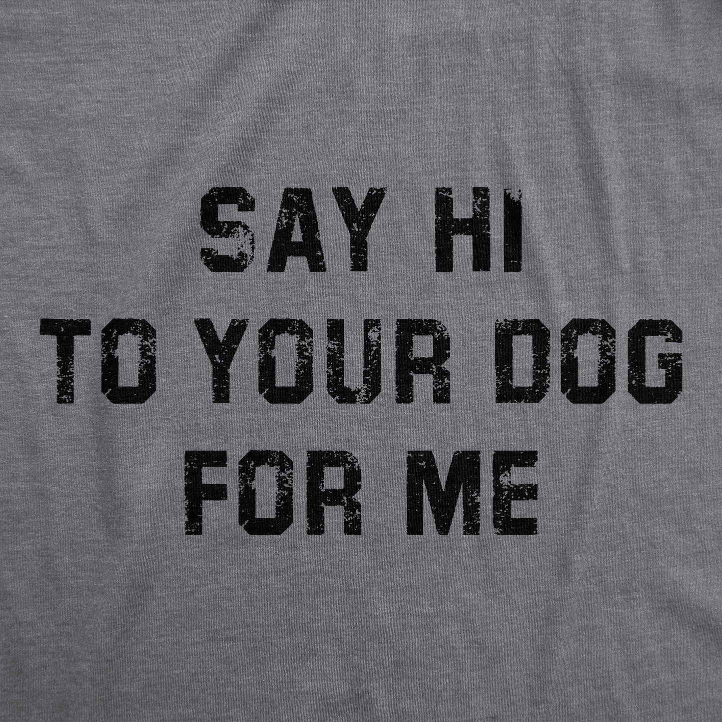 Say Hi To Your Dog For Me Women's T Shirt