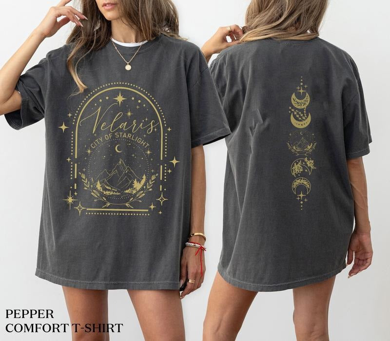 2 slide design, Velaris ACOTAR Shirt, Velaris City Of Starlight, The Night Court Shirt, SJM Merch Shirt, Court of Dreams, Rhysand