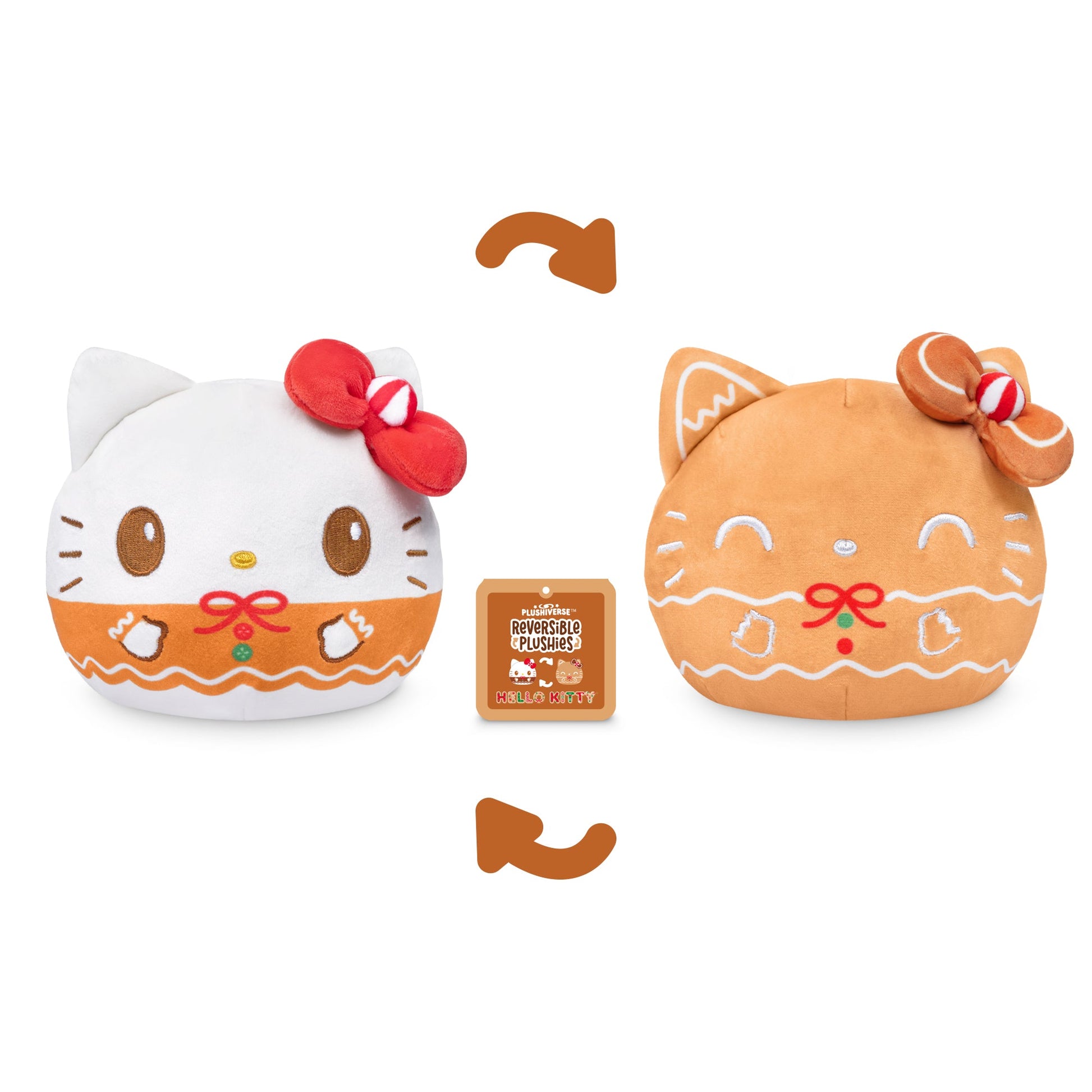 Hello Kitty Gingerbread 4" Reversible Plushie