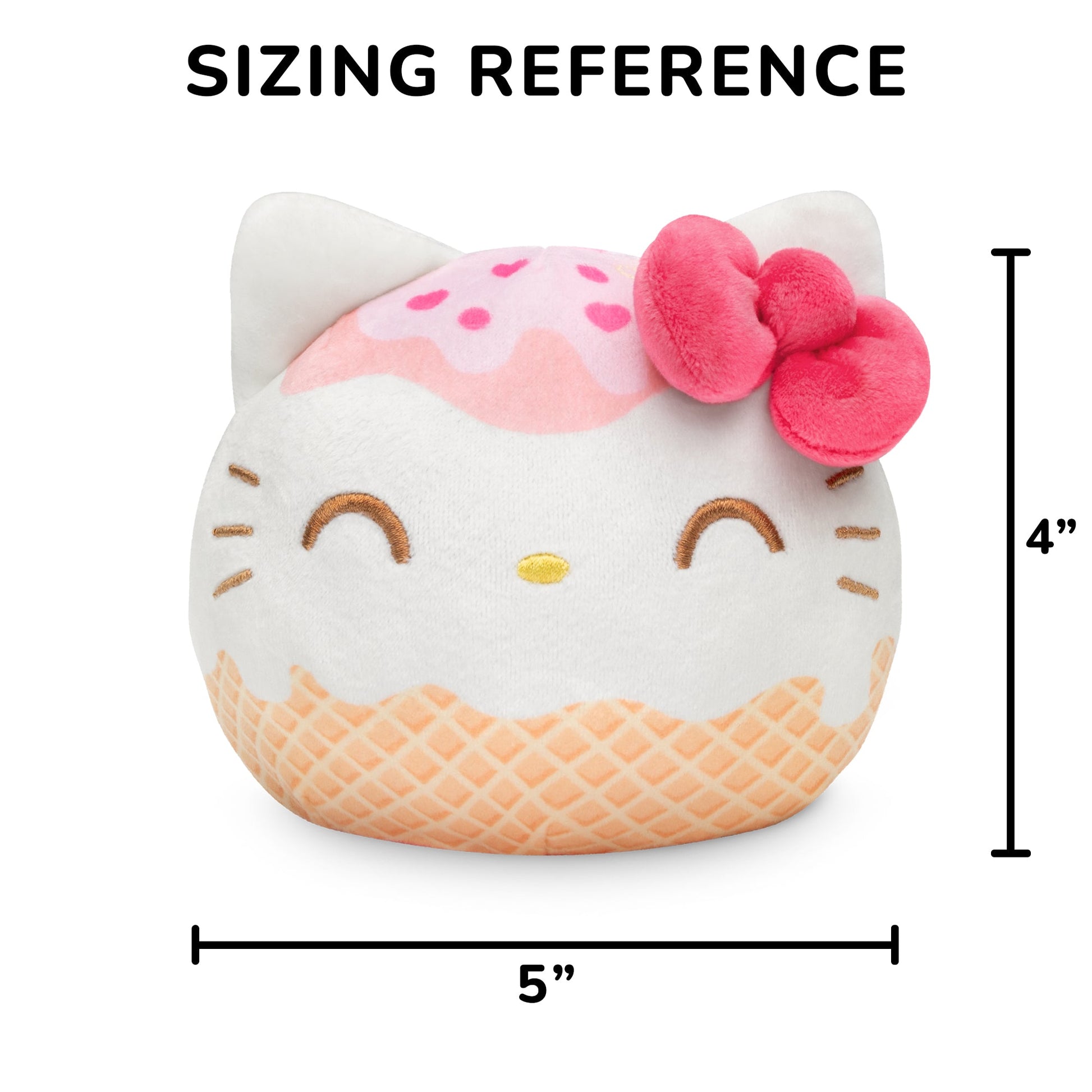 Hello Kitty Ice Cream Cone 4 Reversible Plushie
