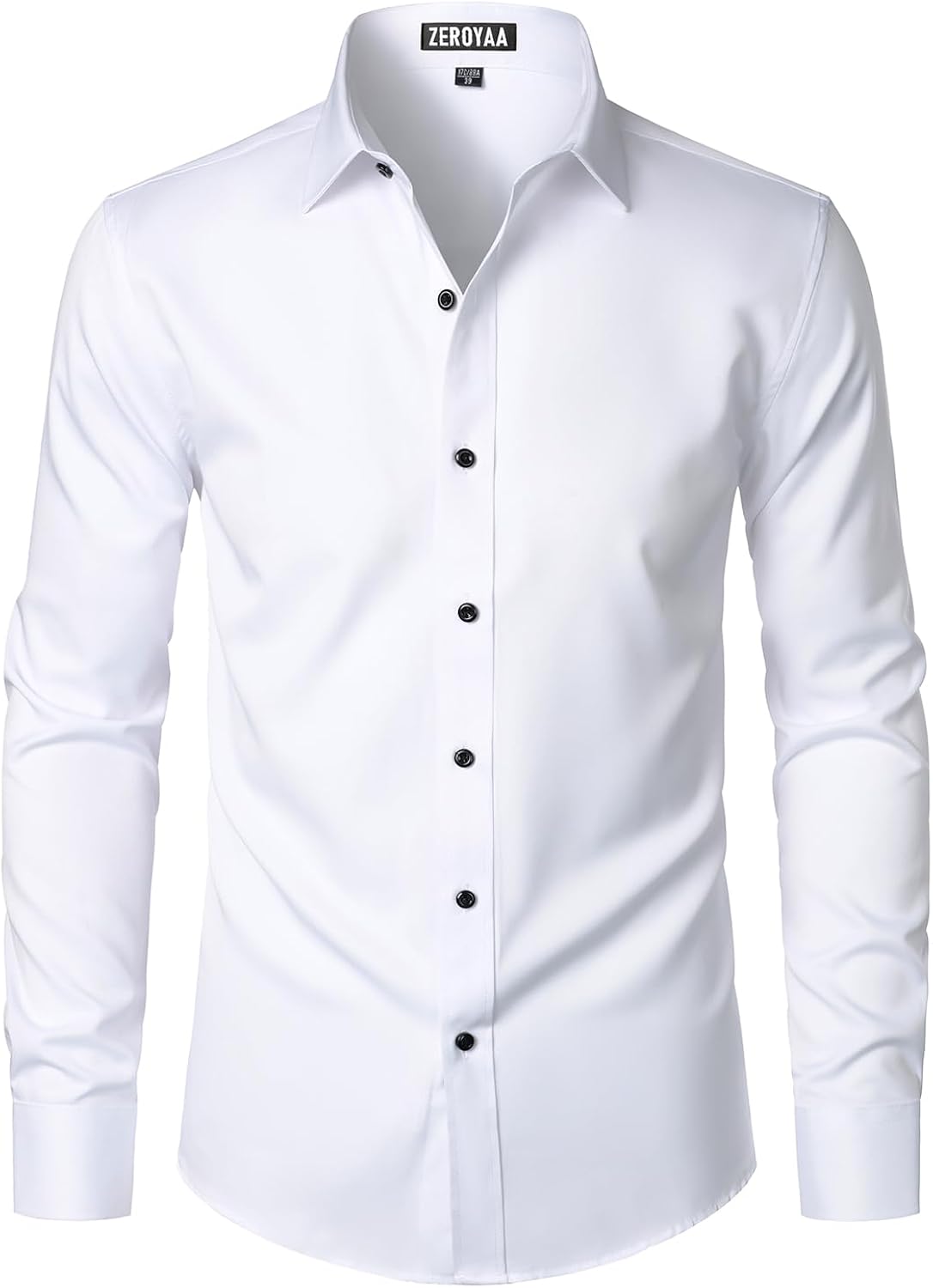 Men's Long Sleeve Dress Shirt Modern Slim Fit Wrinkle-Free Casual Business Button Up Shirts
