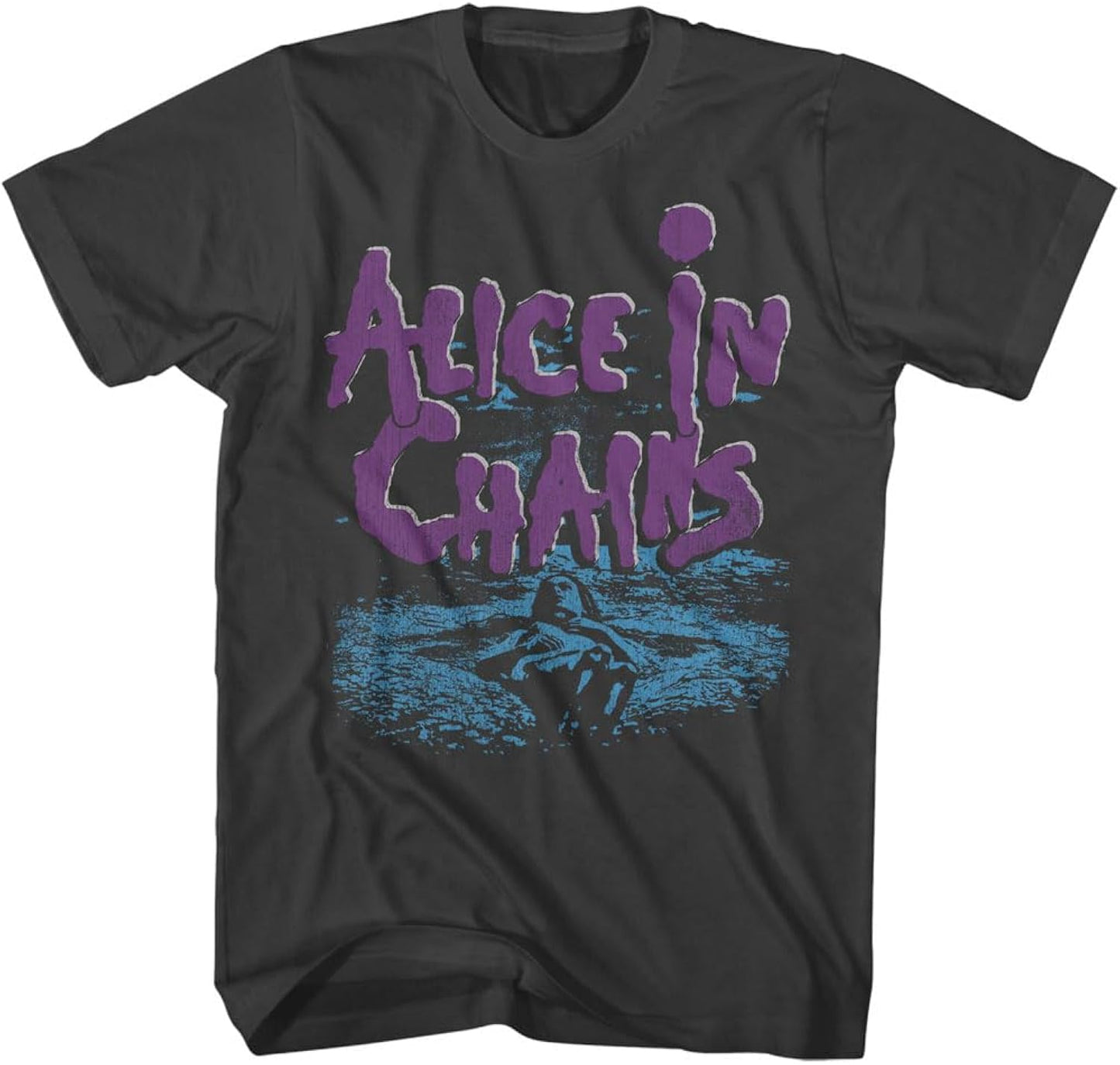 Alice in Chains Purple Logo Dirt Album Cover Adult Short Sleeve T Shirt 90s Vintage Style Graphic Tees