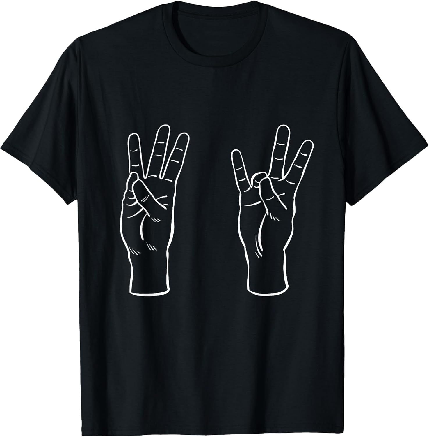 ASL Sign Language Funny 67 Meme Viral Hand Signs Slang T-Shirt