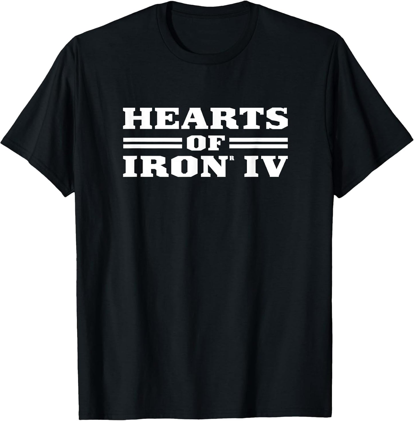 Hearts of Iron IV logo white Strategy Game T-Shirt