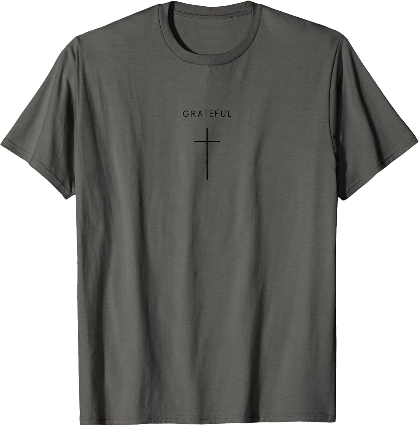 Grateful Cross - Minimalist Christian Jesus Christ T-Shirt