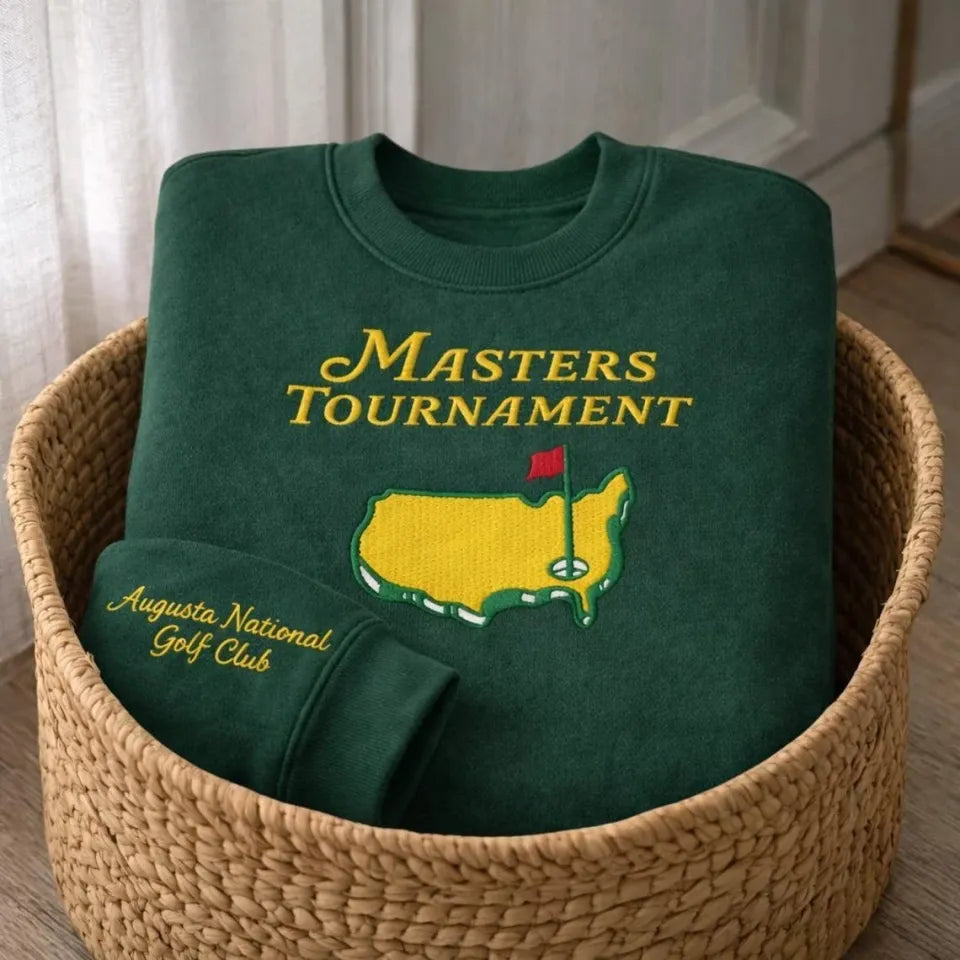 Embroidered Master Golf Tournament Gift, Augusta Golf Fan Club Sweatshirt