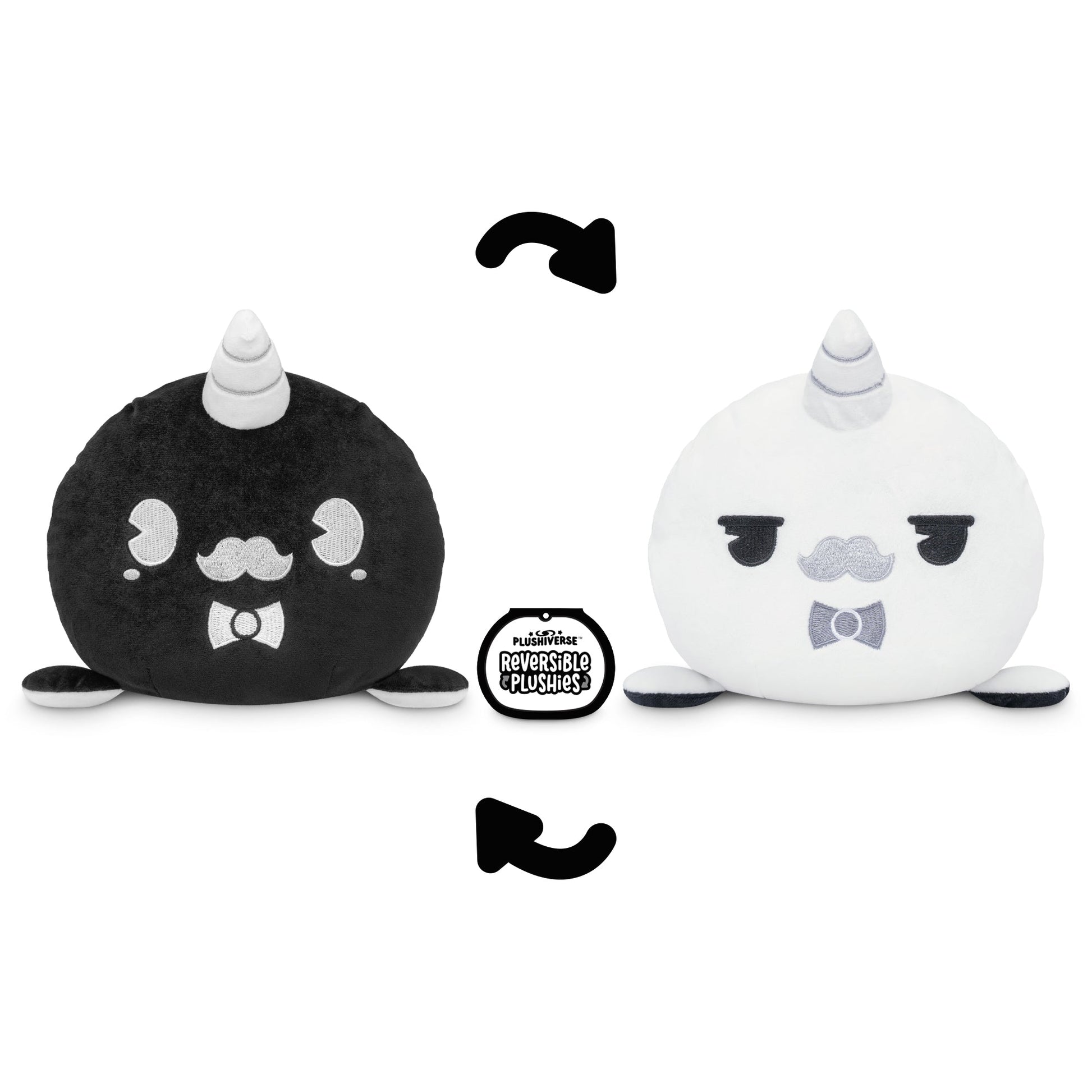 Rubberhose Dapper Narwhal 6" Reversible Plushie