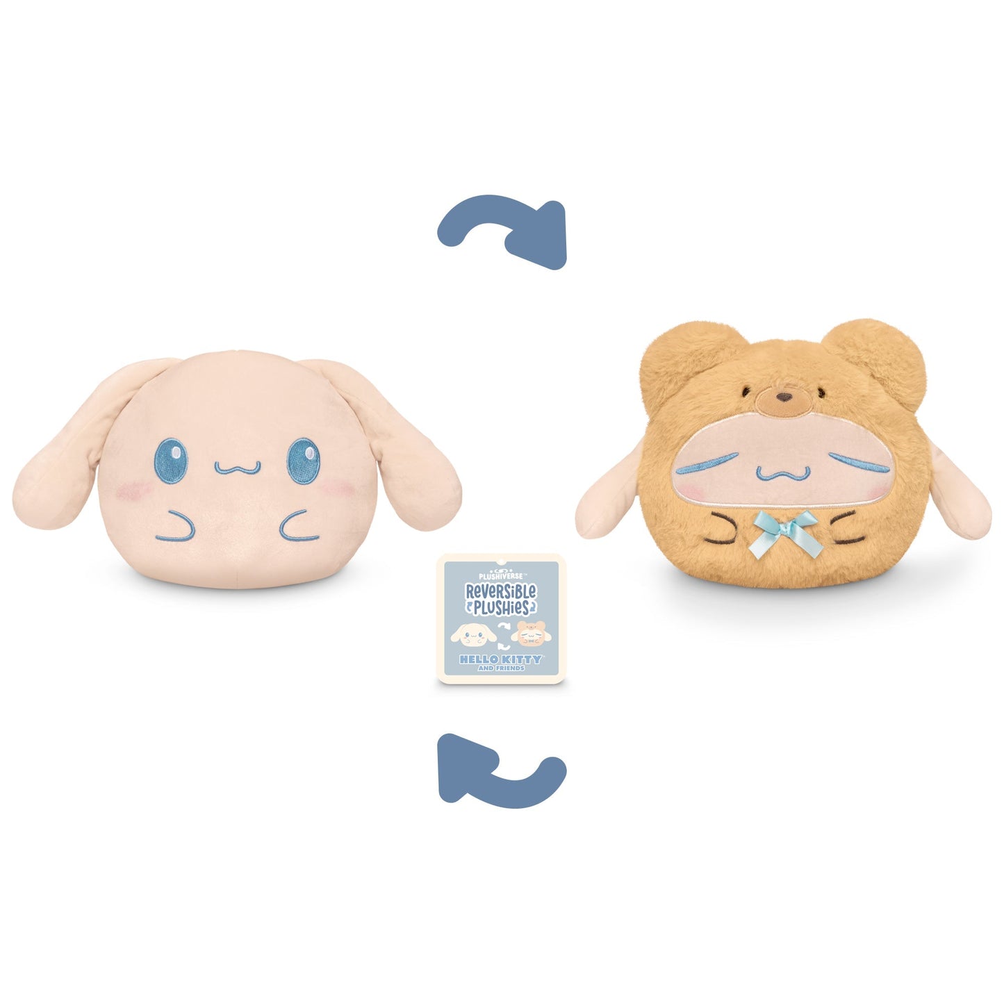 Teddy Bear Cinnamoroll 6" Reversible Plushie