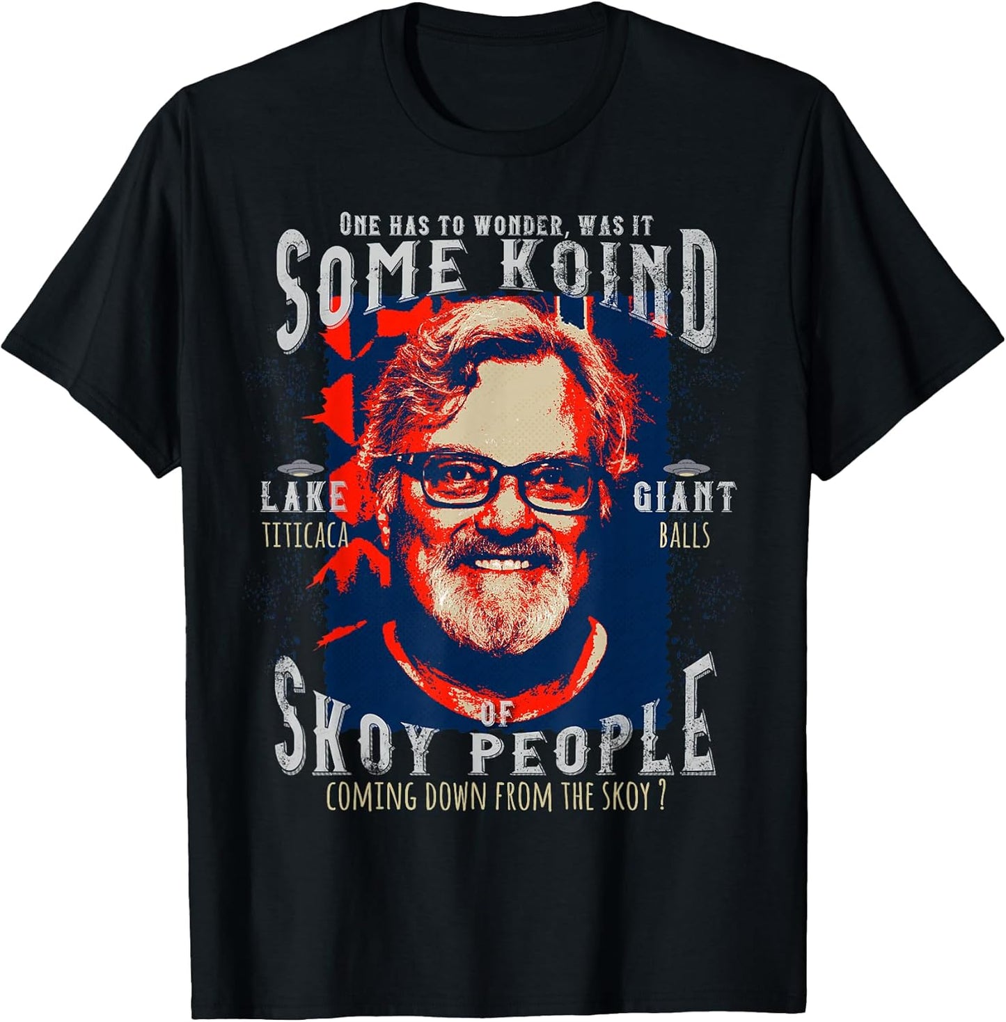 Alien Pop Art David Childress Funny Meme T-Shirt