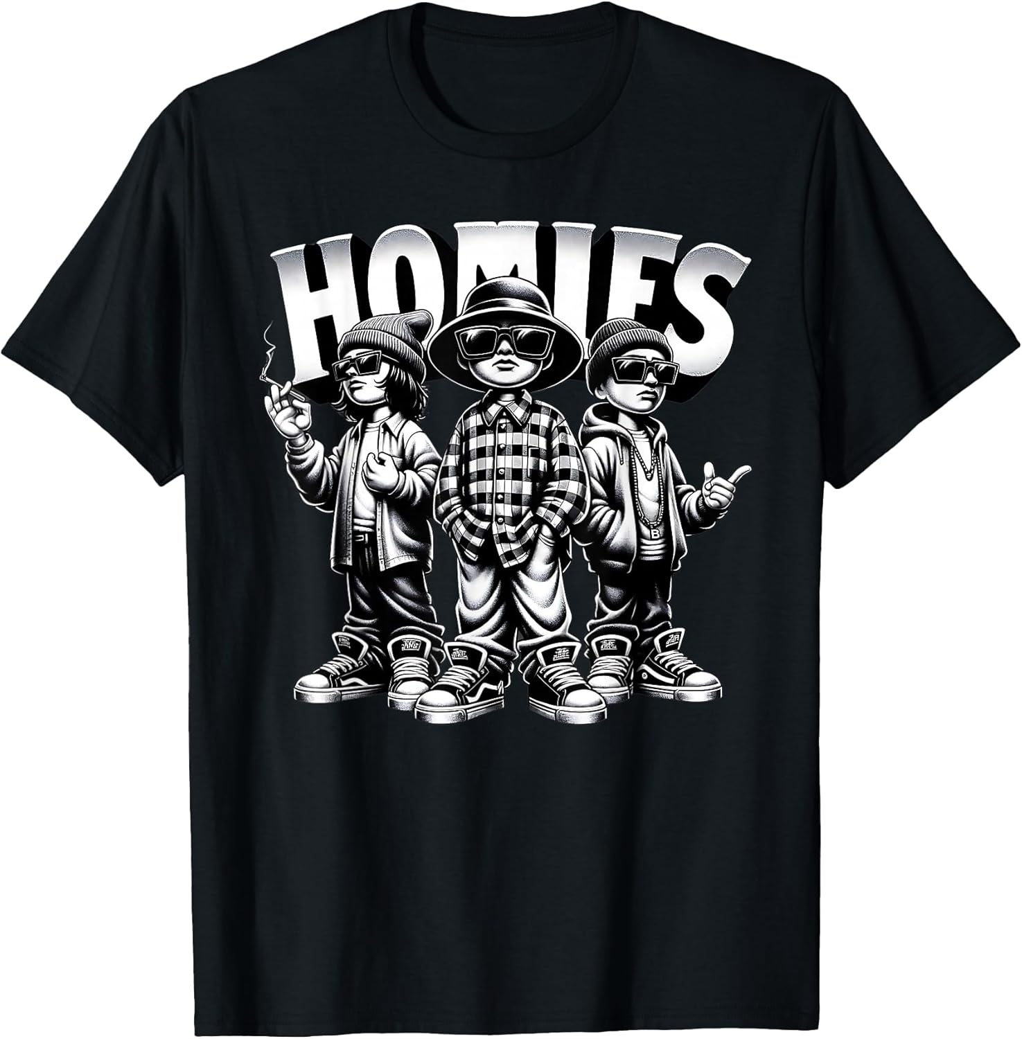 Cool Urban Cultura Chicano Latino Mexican Pride Homies T-Shirt