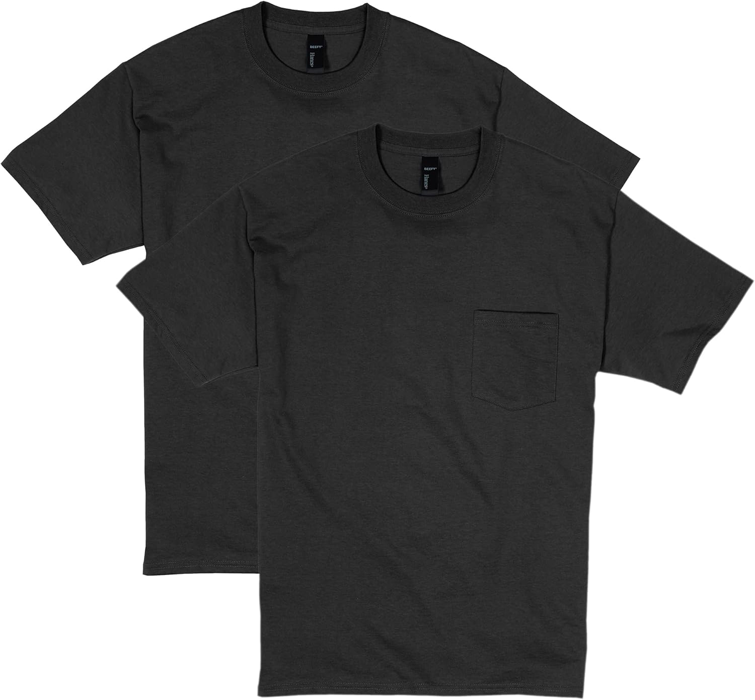 Men's Beefy-t Pocket, Heavyweight Cotton Pocket Tee for Men, Full-Cut T-Shirt, 1 Or 2 Pack