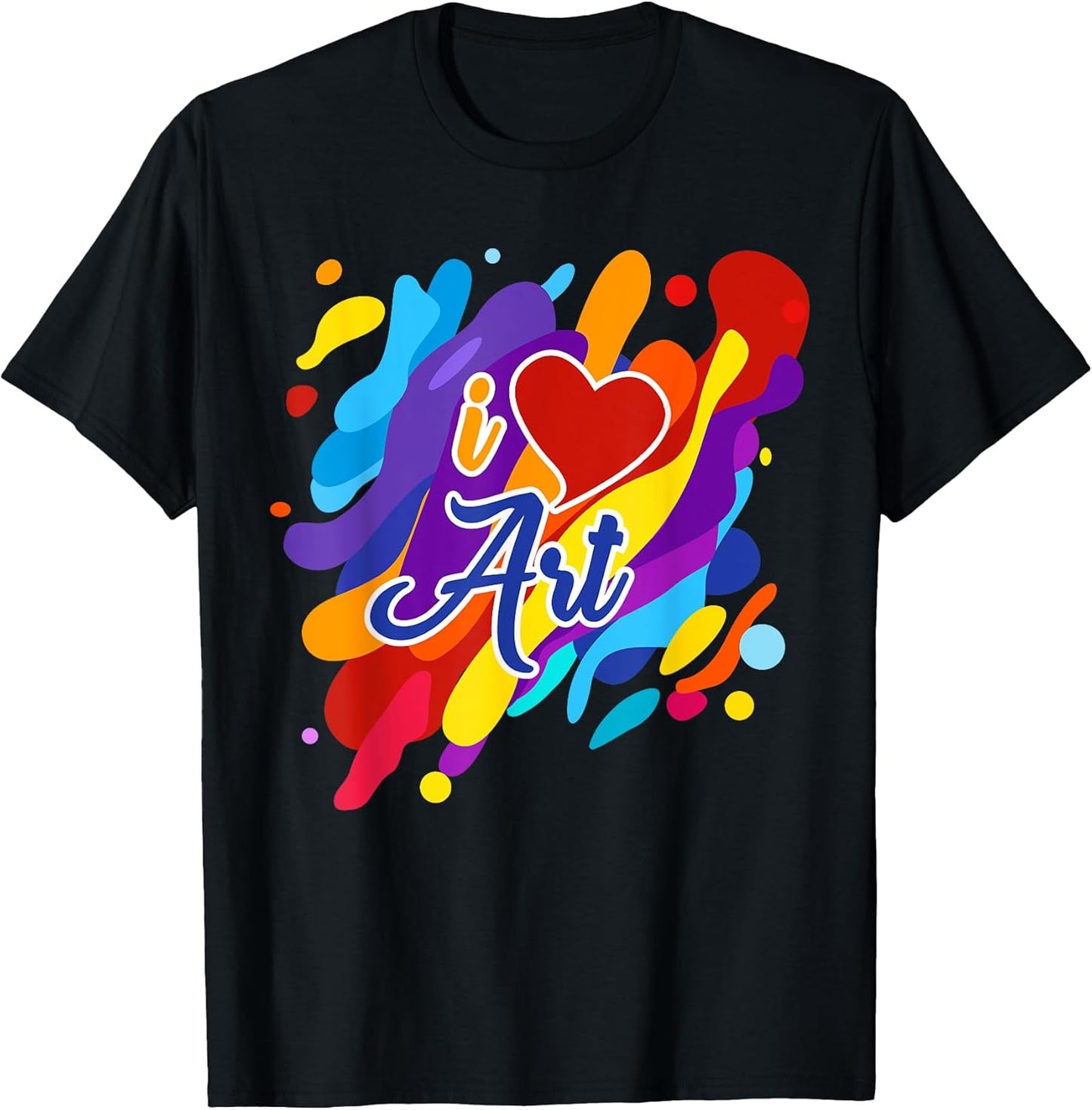 Cool I Love Art Teacher Artist Gift Supplies Men Women Kids T-Shirt