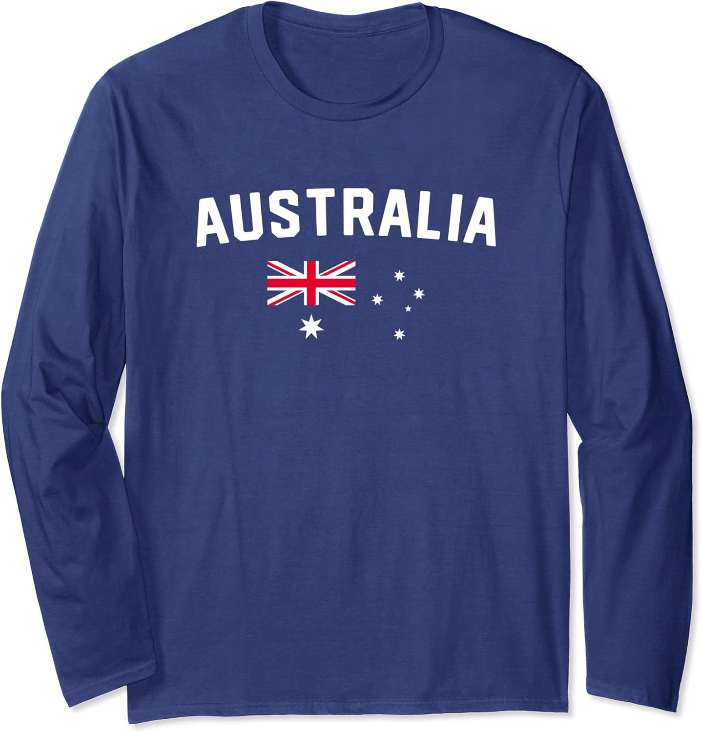 I Love Australia Minimalist Australian Flag Long Sleeve T-Shirt