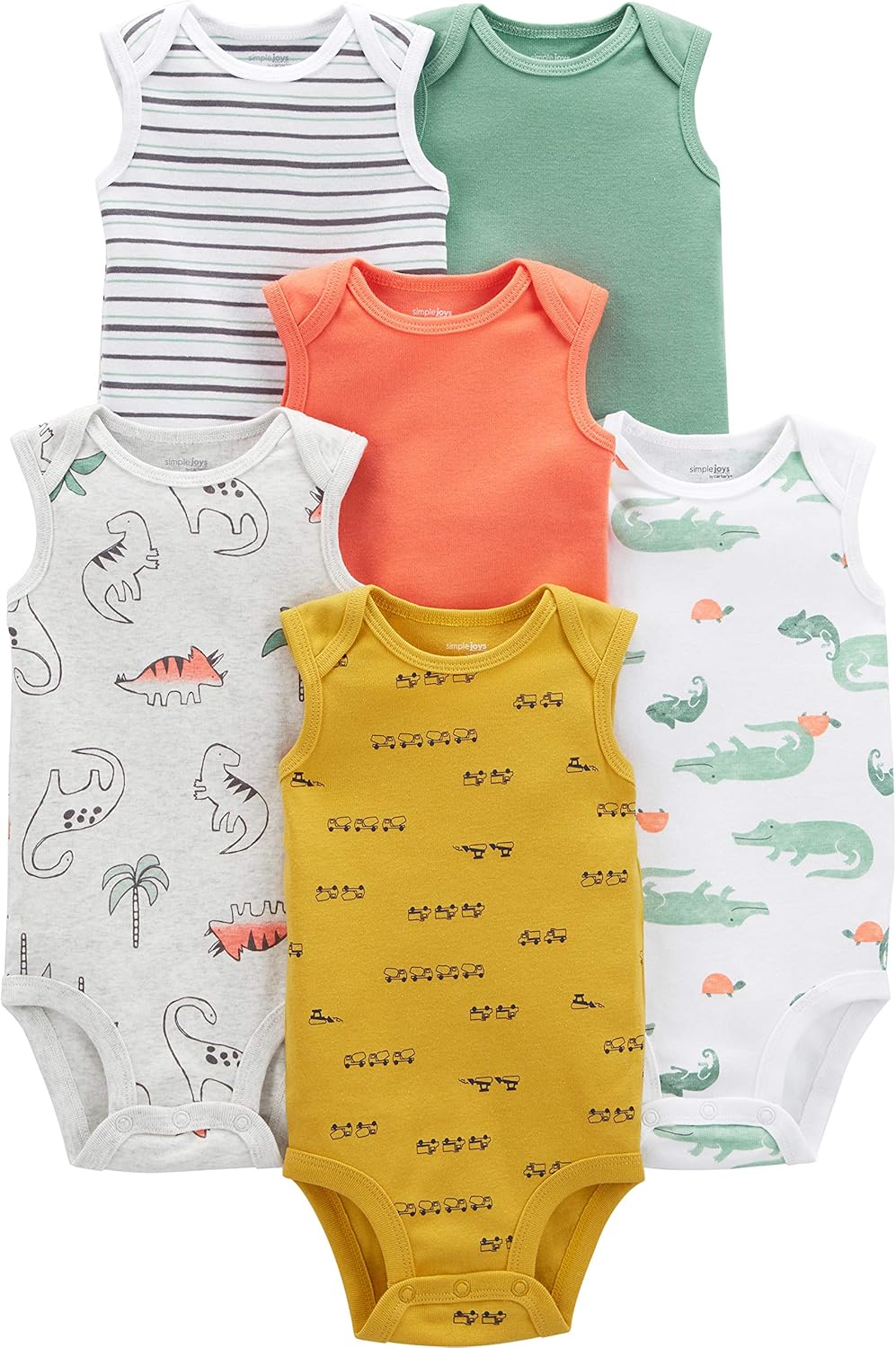 Baby-Boys 6-Pack Short-Sleeve Bodysuit