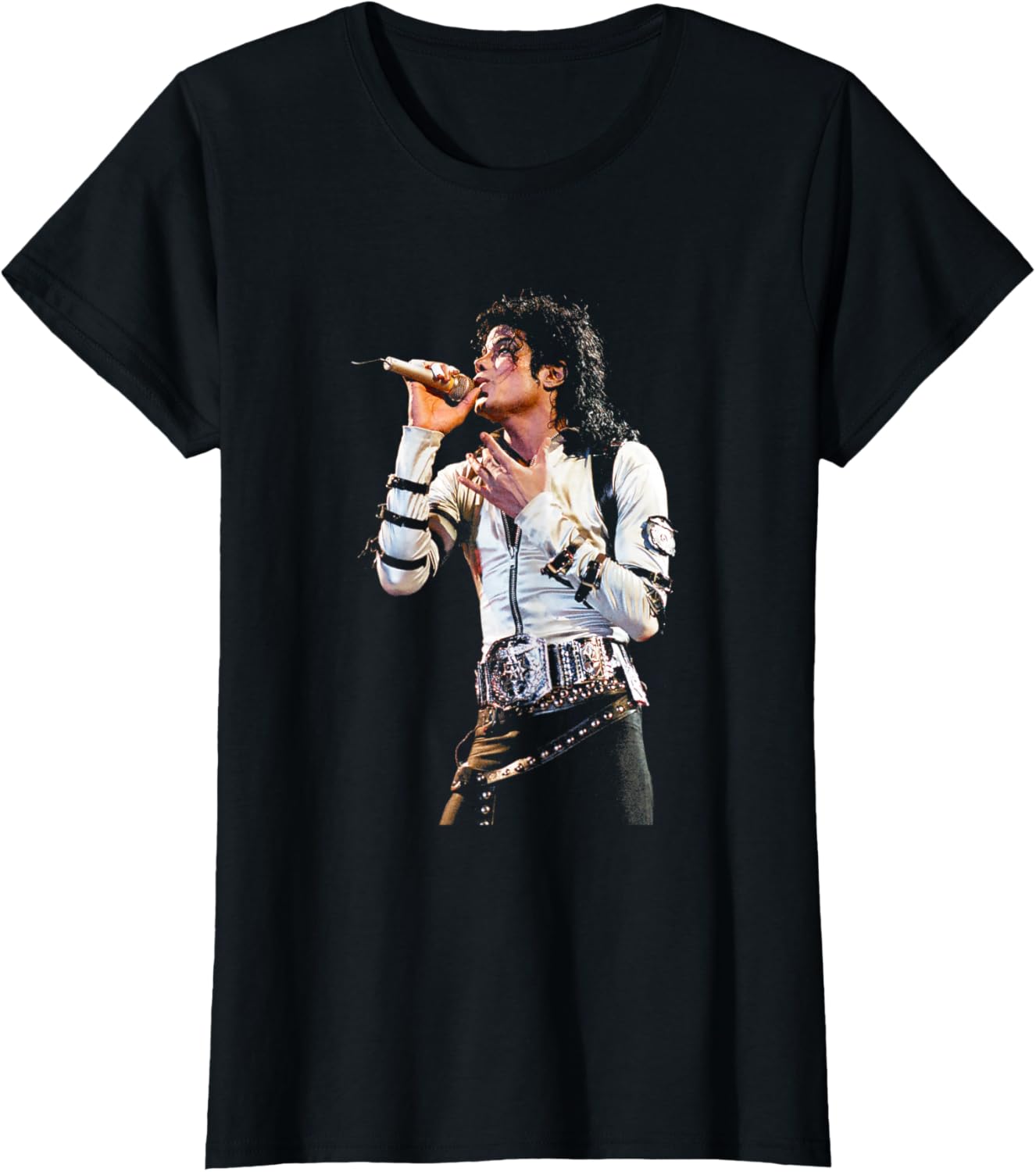Michael Jackson Singing Live Bad World Tour 1988 T-Shirt