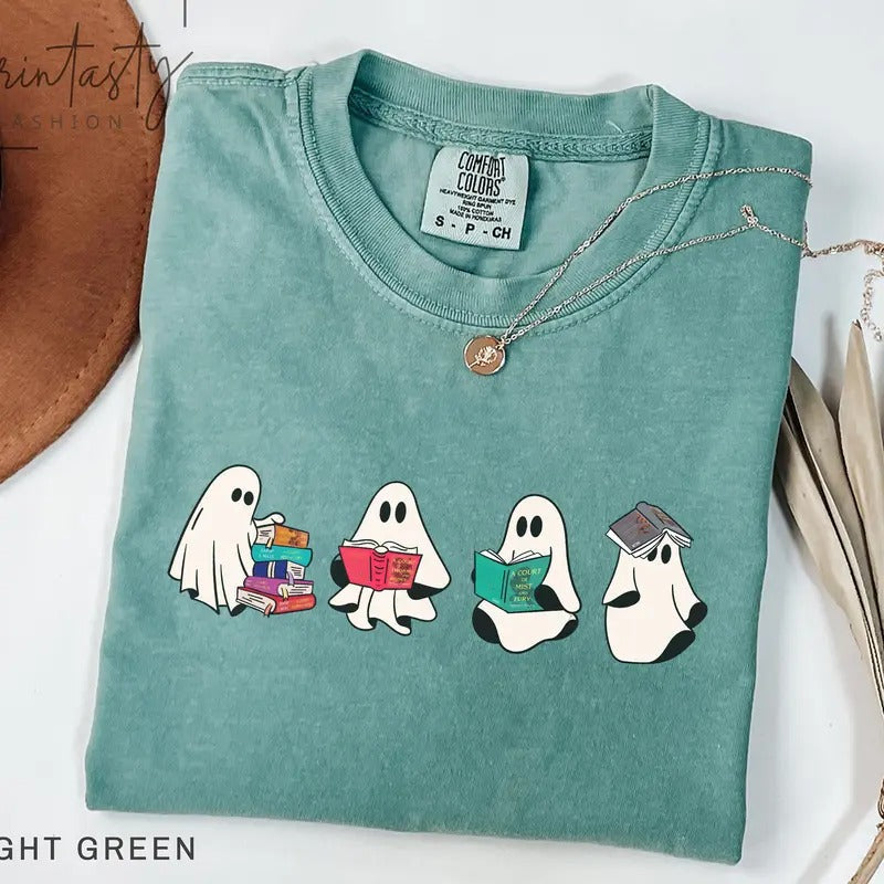 Acotar Ghost Comfort Colors, Acotar tshirt, Bookish ghost Tshirt, Throne of Glass, SJM Book Reader, SJM tee, Book Ghosts tshirt, SJM Halloween shirt
