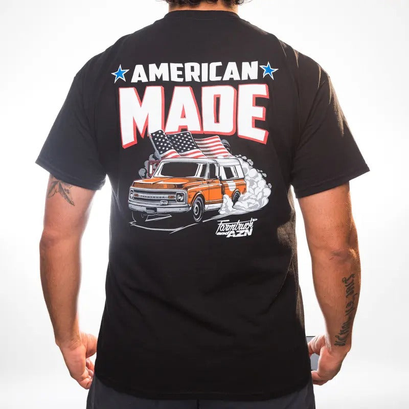 American Made - Tshirt mens  clothing Crewneck Cotton