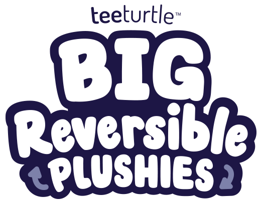 TeeTurtle Big Reversible Axolotl Plushie (Aqua + Pink)