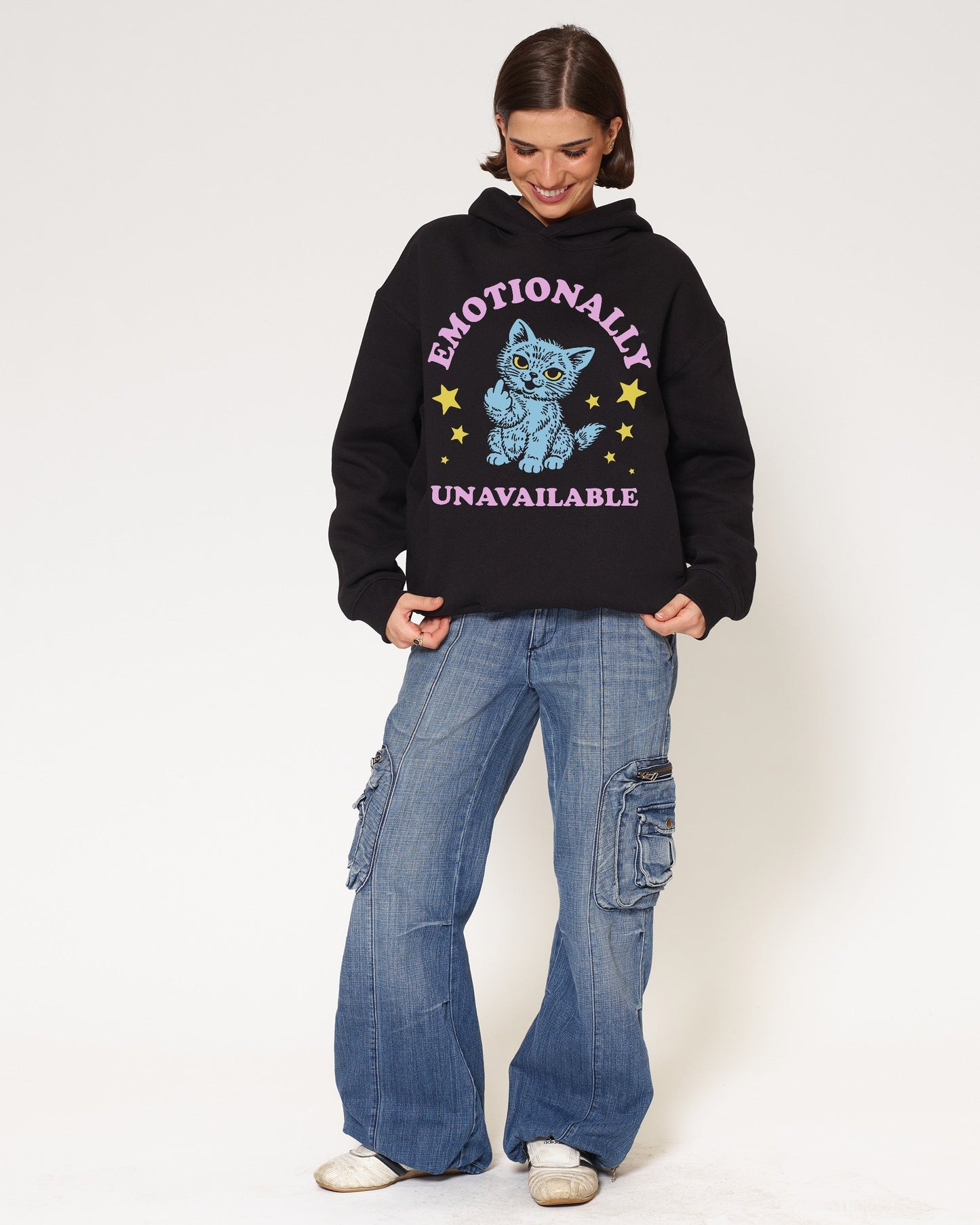 Emotionally Unavailable Cat Hoodie