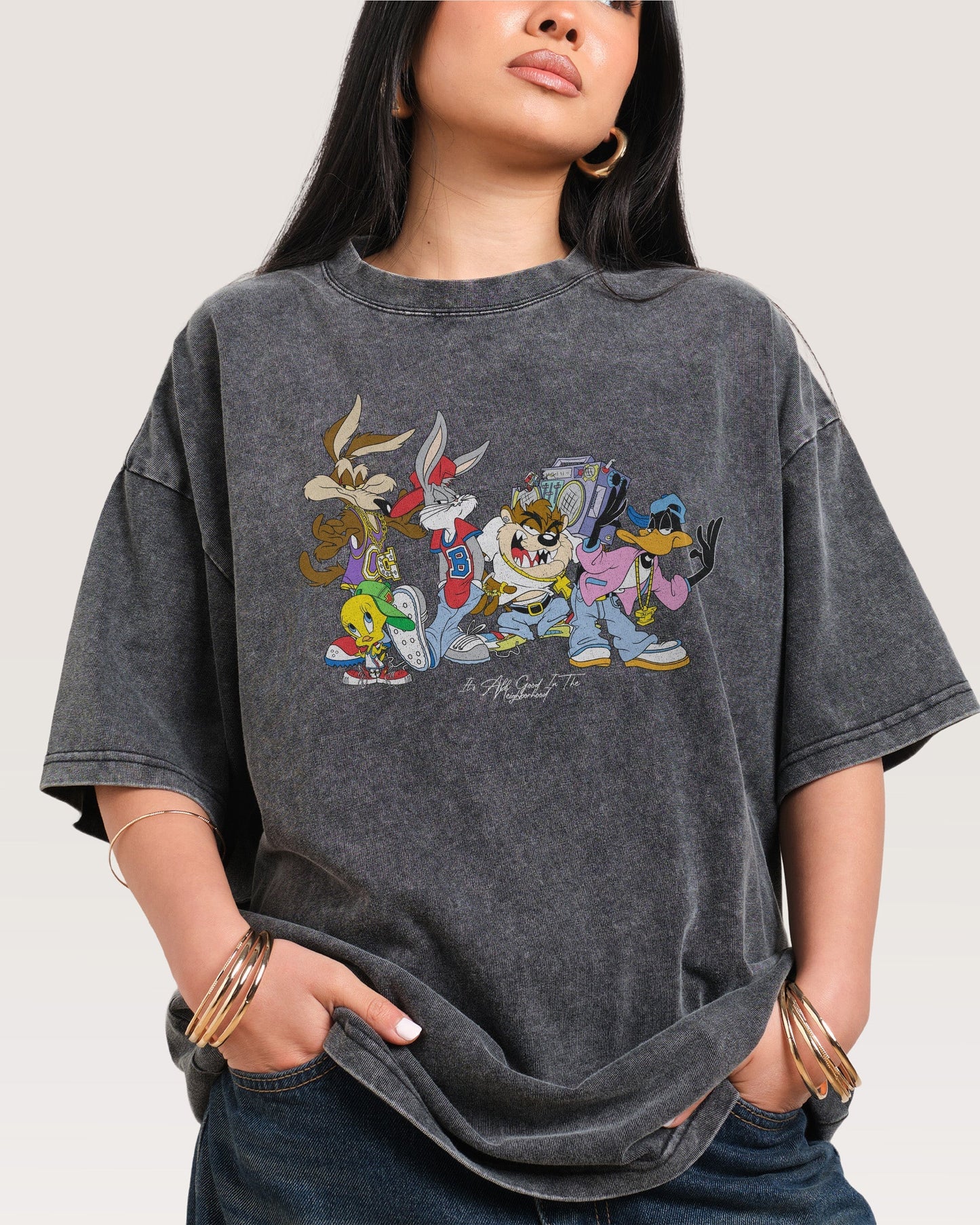 It’s All Good in the Neighborhood Oversized Tee