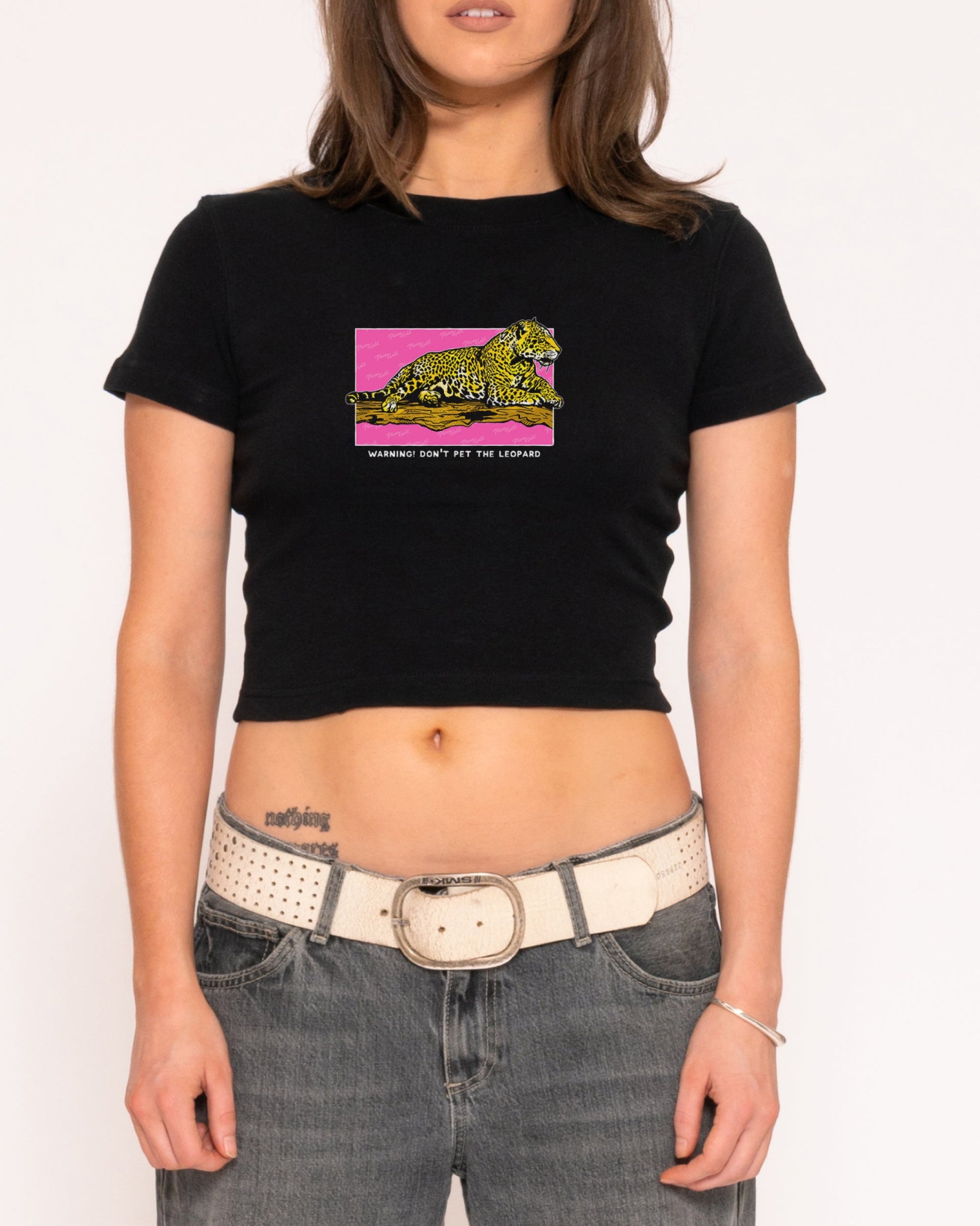 Warning! Don't Pet The Leopard Baby Tee