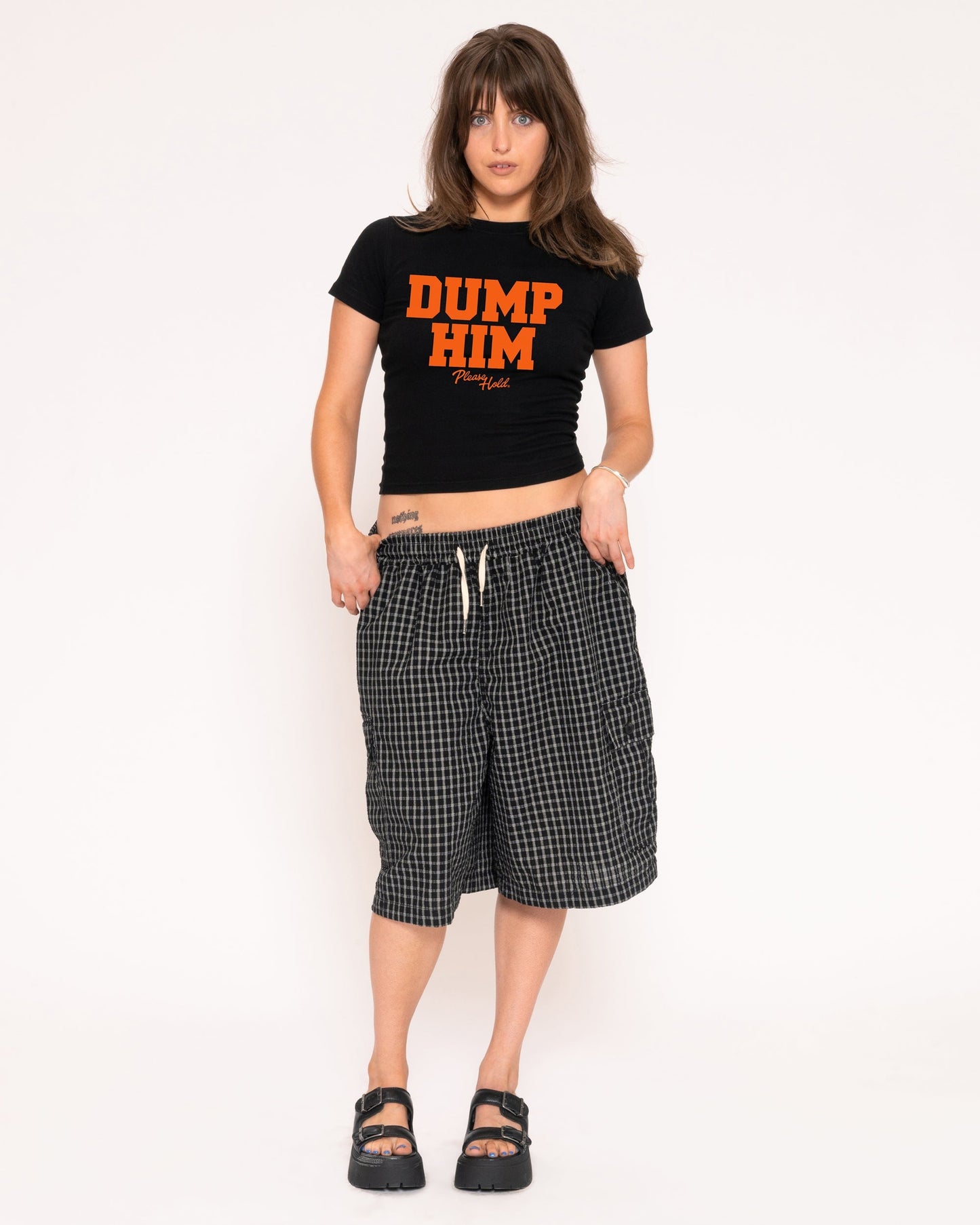 Dump Him Longline Baby Tee