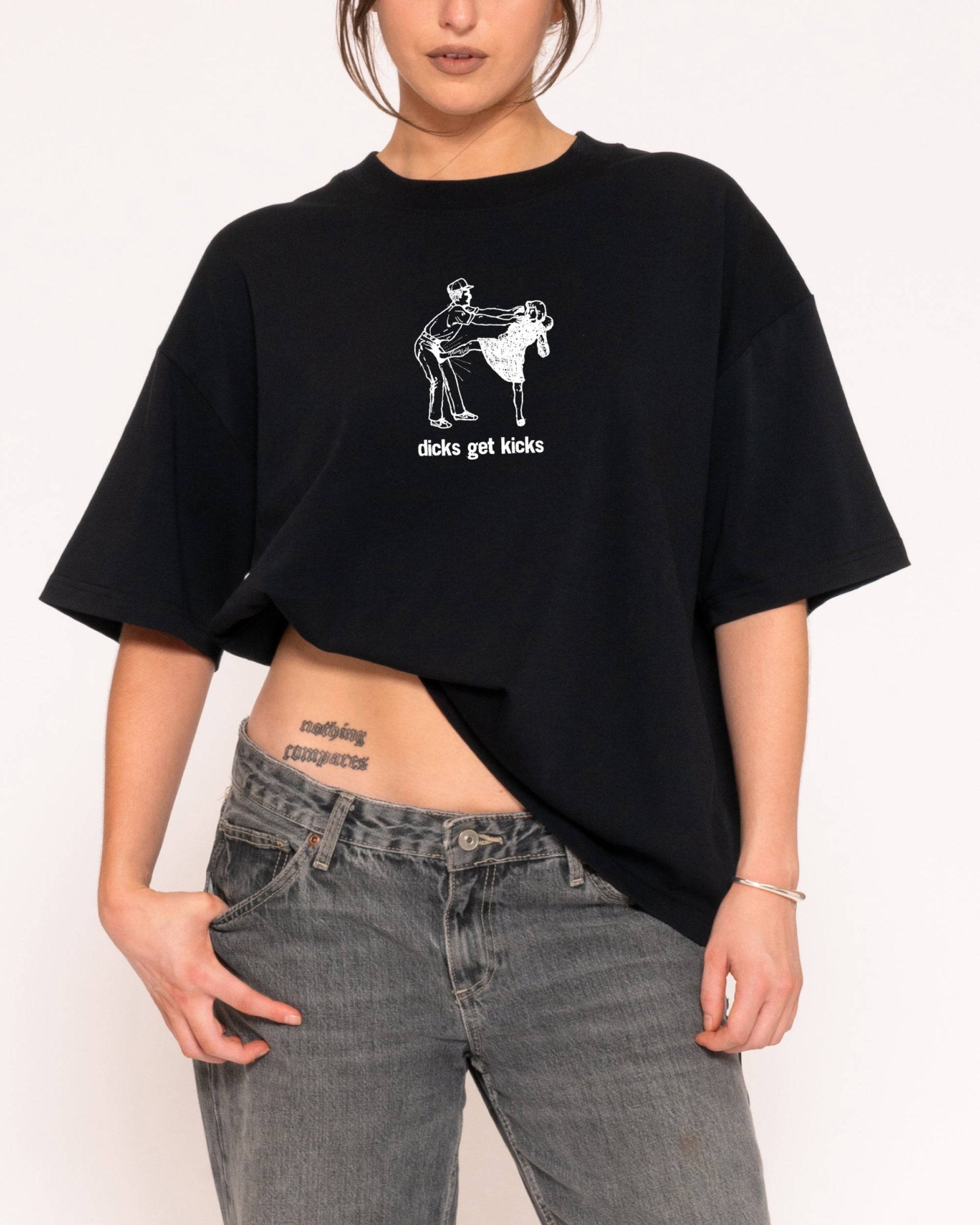 Dicks Get Kicks Boxy Crop Tee