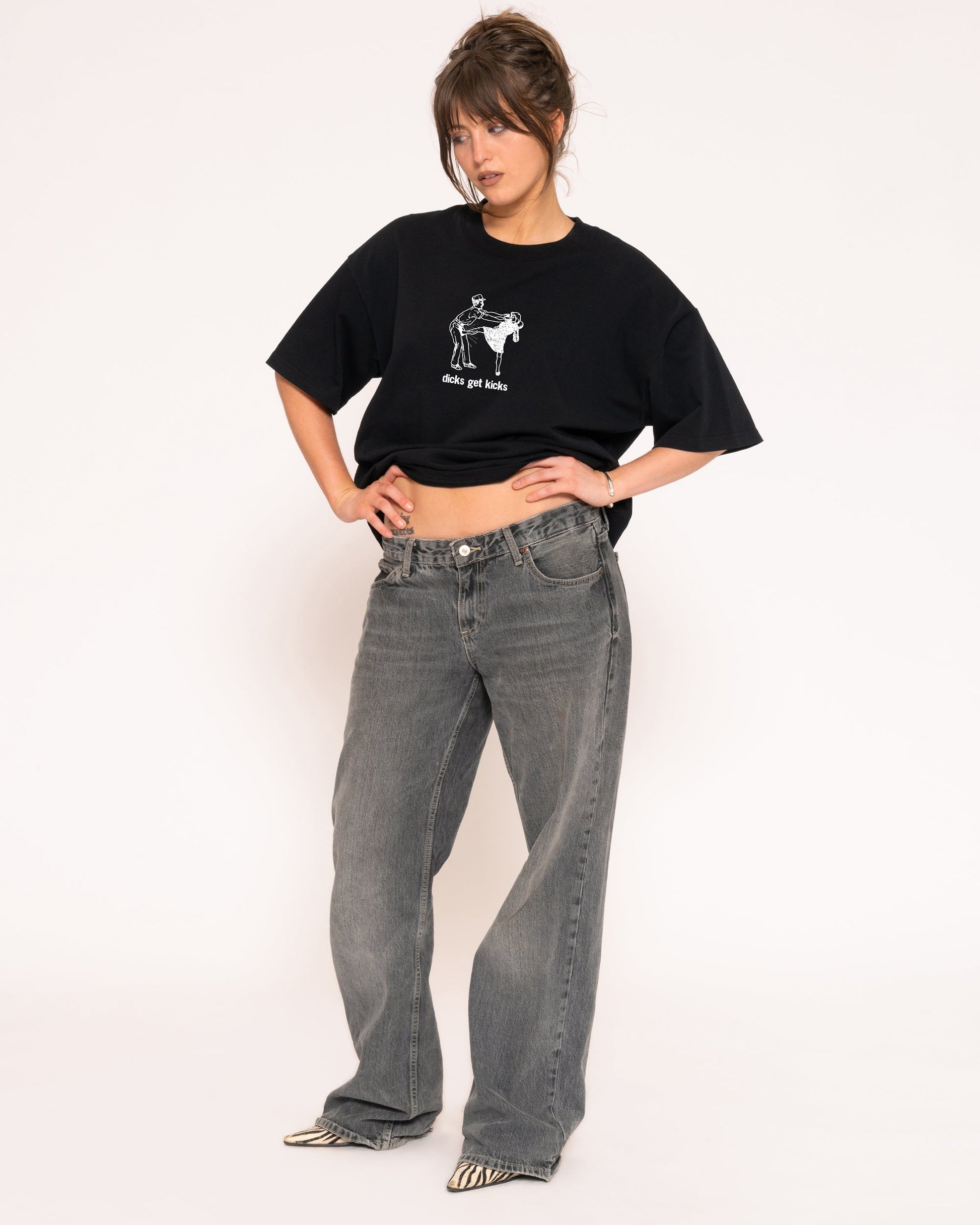 Dicks Get Kicks Boxy Crop Tee