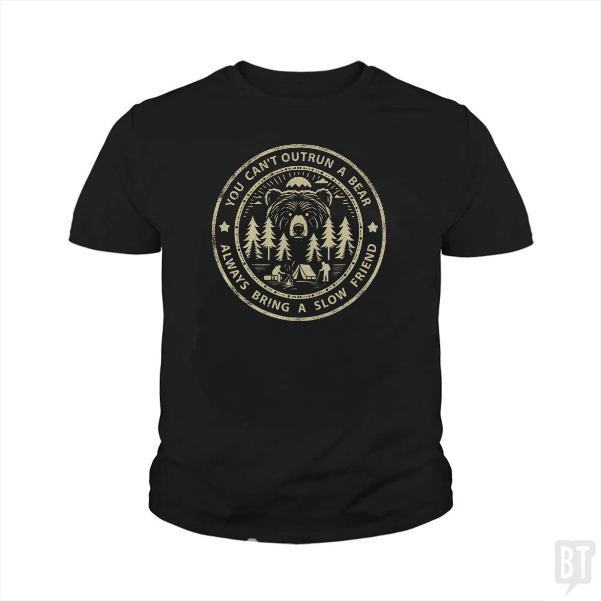 You Can't Outrun A Bear Kids Shirt