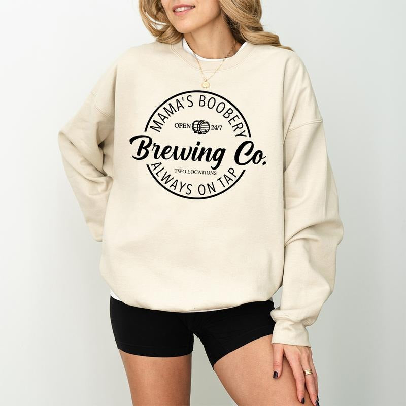 Breastfeeding Sweatshirt, Mamas Boobery Sweatshirt, Nursing Sweatshirt, New Mom Gift, Baby Shower Gift, Funny Mom Sweatshirt, Breastfeeding Gift
