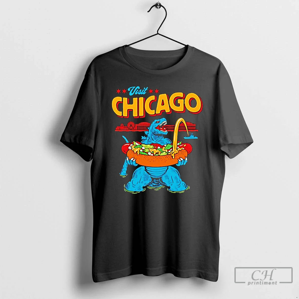 Classic Godzilla Visits Chicago Meme