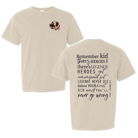 Gildan Retro Comfort 1990s Sandlot Legends Never Die Shirt Baseball T-Shirt 100% Cotton for Daily Activities