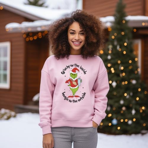 Grinchy on the Inside & Bougie on the Outside Crewneck