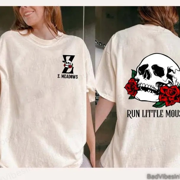 Hauntjng AdeIjne Shirt, Run Little Mou$e Hunting Shirt, ZAde Mead0ws Shirt, Dark Romance Gifts, Bookish Shirt