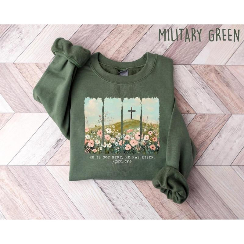 He is not here, he has risen shirt, easter shirt, Christian Shirt, Jesus Easter Shirt, jesus christ easter, bunny shirt, , faith shirt,