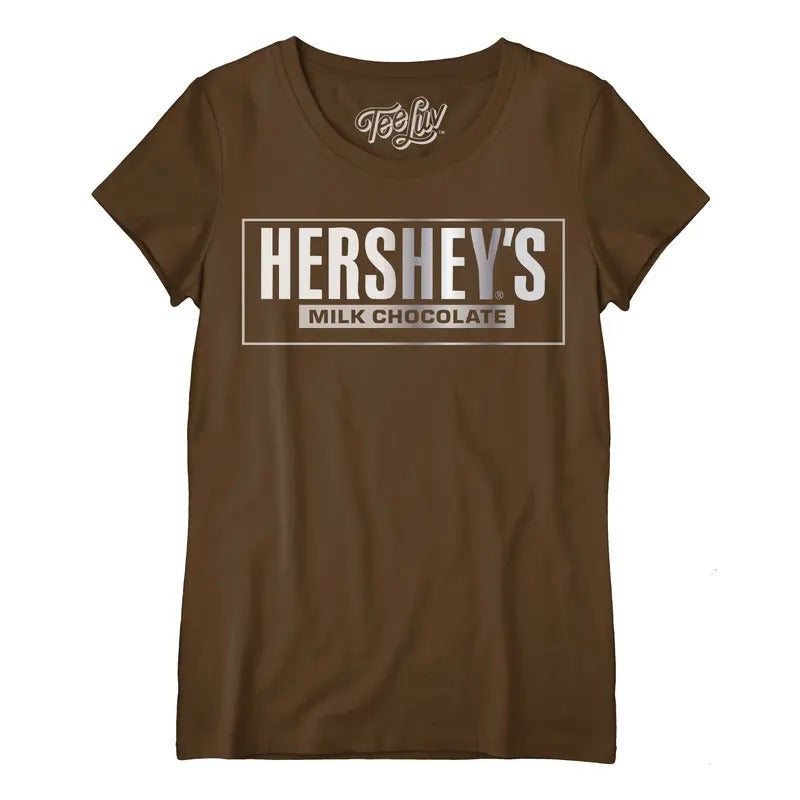 Hershey's Logo Women's Scoopneck T-Shirt - Brown