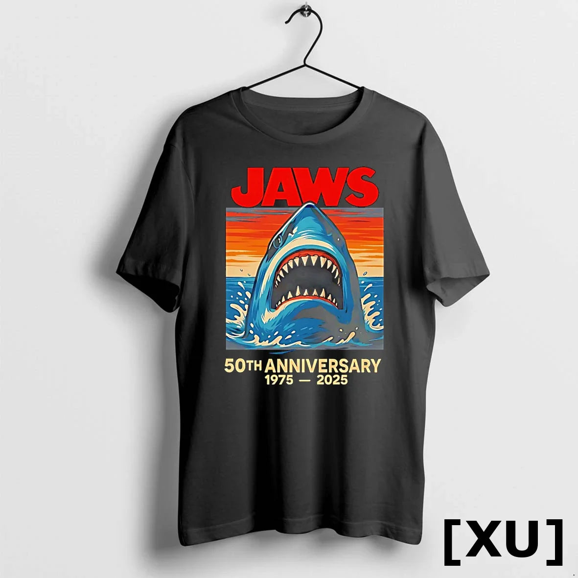 Jaws Shark Movie 50th Anniversary 1975 2025 Vintage Tshirts Sweater