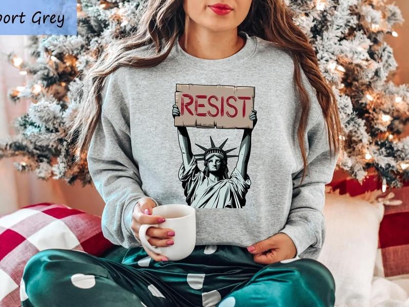 Liberal Resist Shirt, Anti Trump Sweatshirt, Anti Fascist Tee, Feminist T-shirt Gift, Activist Political Shirt,Democracy Tee, Equality Shirt
