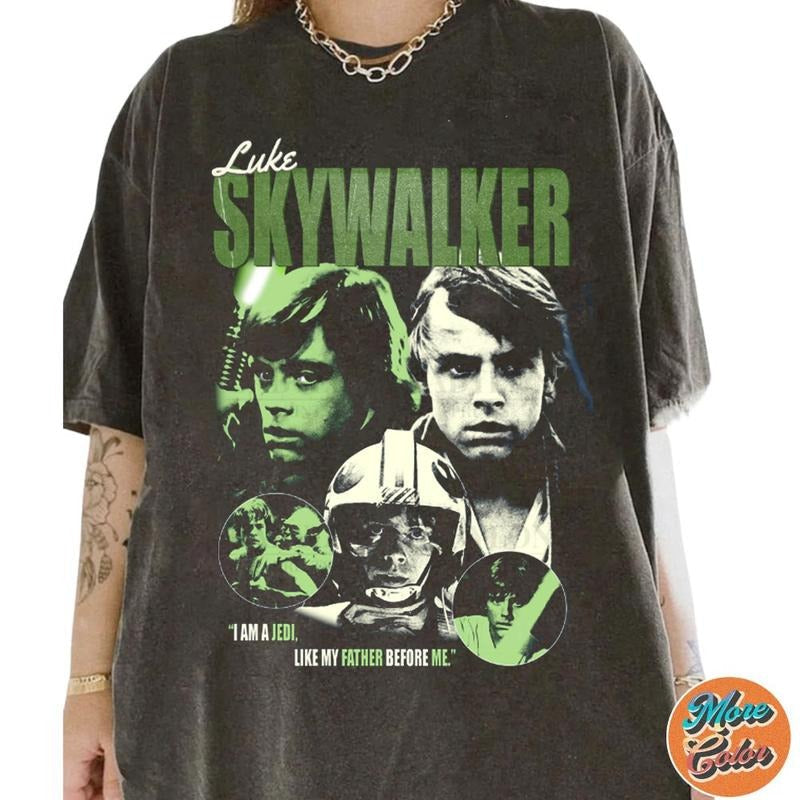 Luke Skywalker A New Hope Shirt, Cotton Unisex T-Shirt, Crew Neck, Size S- 4XL, Menswear Top, Womenswear Top Underwear Streetwear