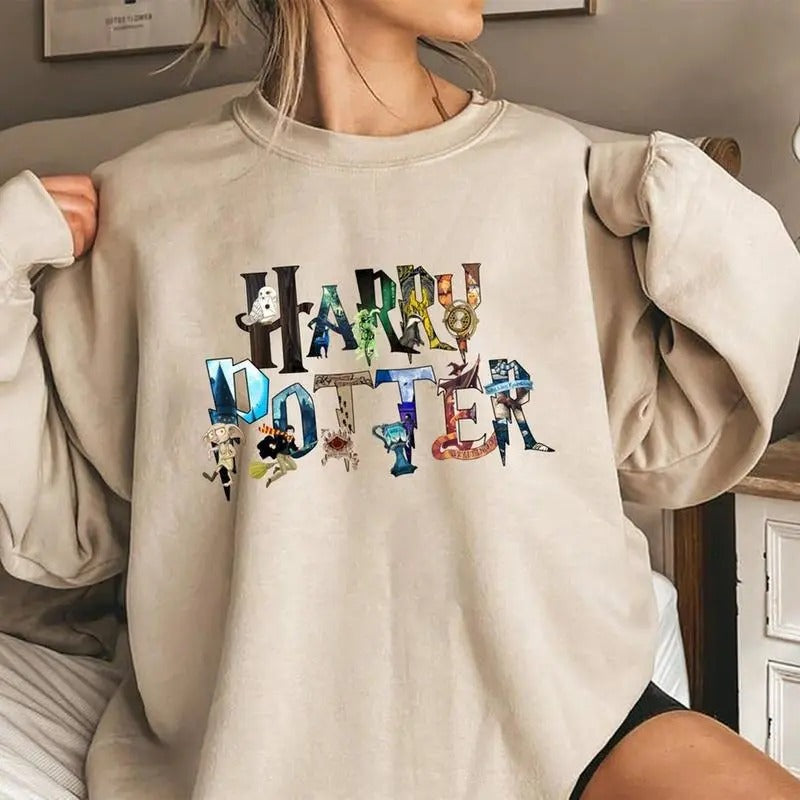 Magic HP Shirt,  HP Fan Shirt, H0gwarts Shirt Sweatshirt, Hoodie Cotton Womenswear